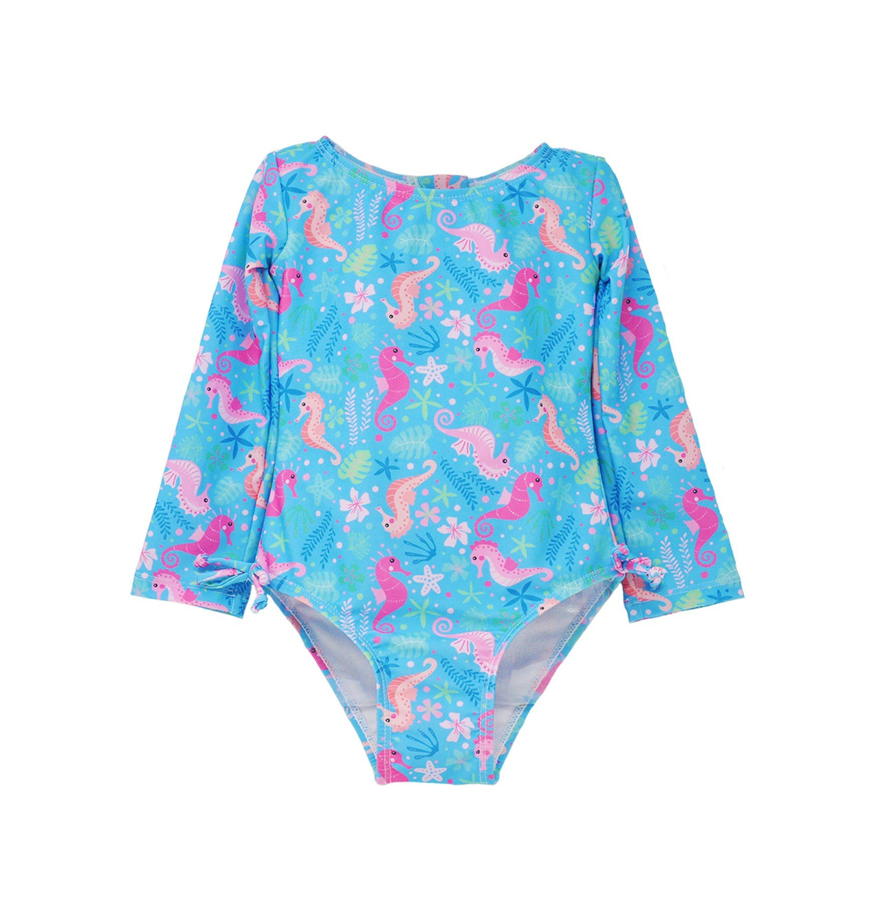 Flap Happy UPF 50 Charlie L/S Rash Guard Swimsuit Seahorse Garden GRSG/SGAR 5112