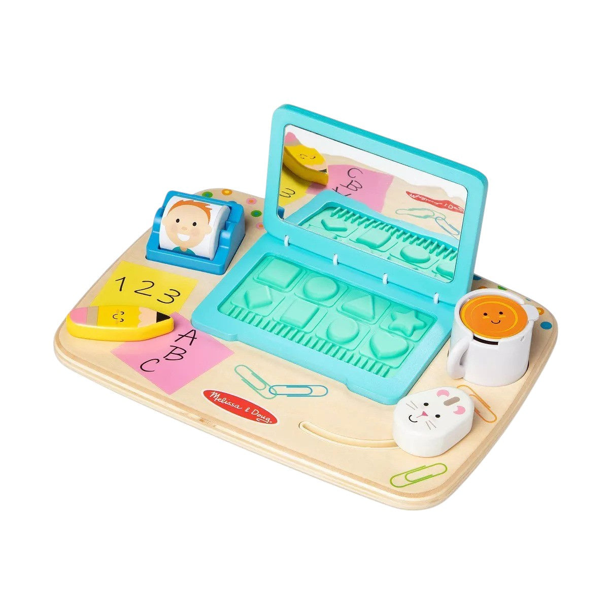 Melissa & Doug work & play desktop activity board