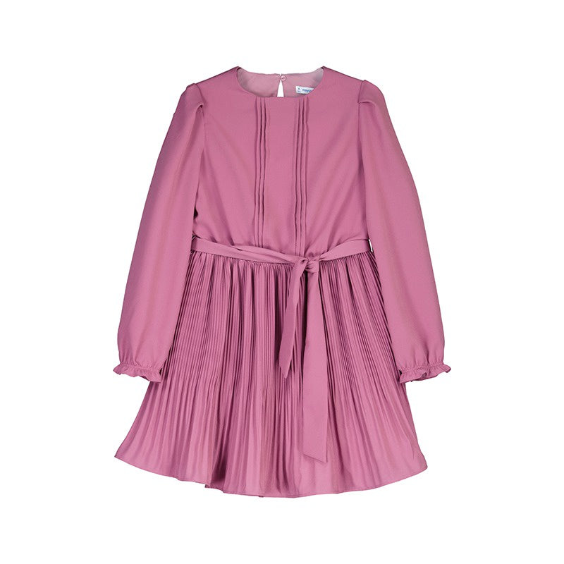 Mayoral Mauve Pleated Dress 7979 5107