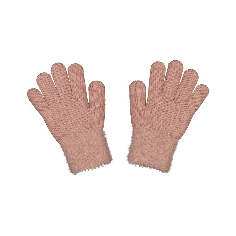 Mayoral Tricot Fur Gloves  10063 5207