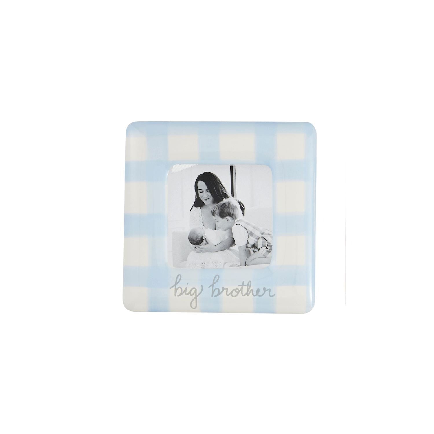 Mud Pie gingham sibling frames