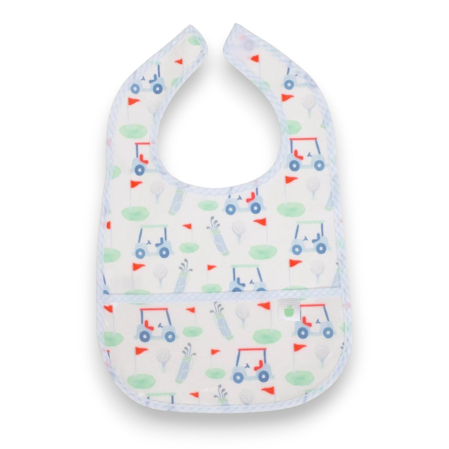Apple of My Isla Laminated Bibs