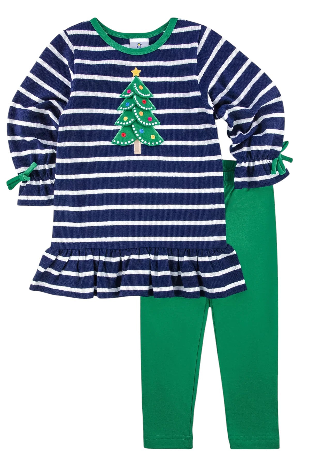 Florence Eiseman Knit Set W/Christmas Tree H5599 5109