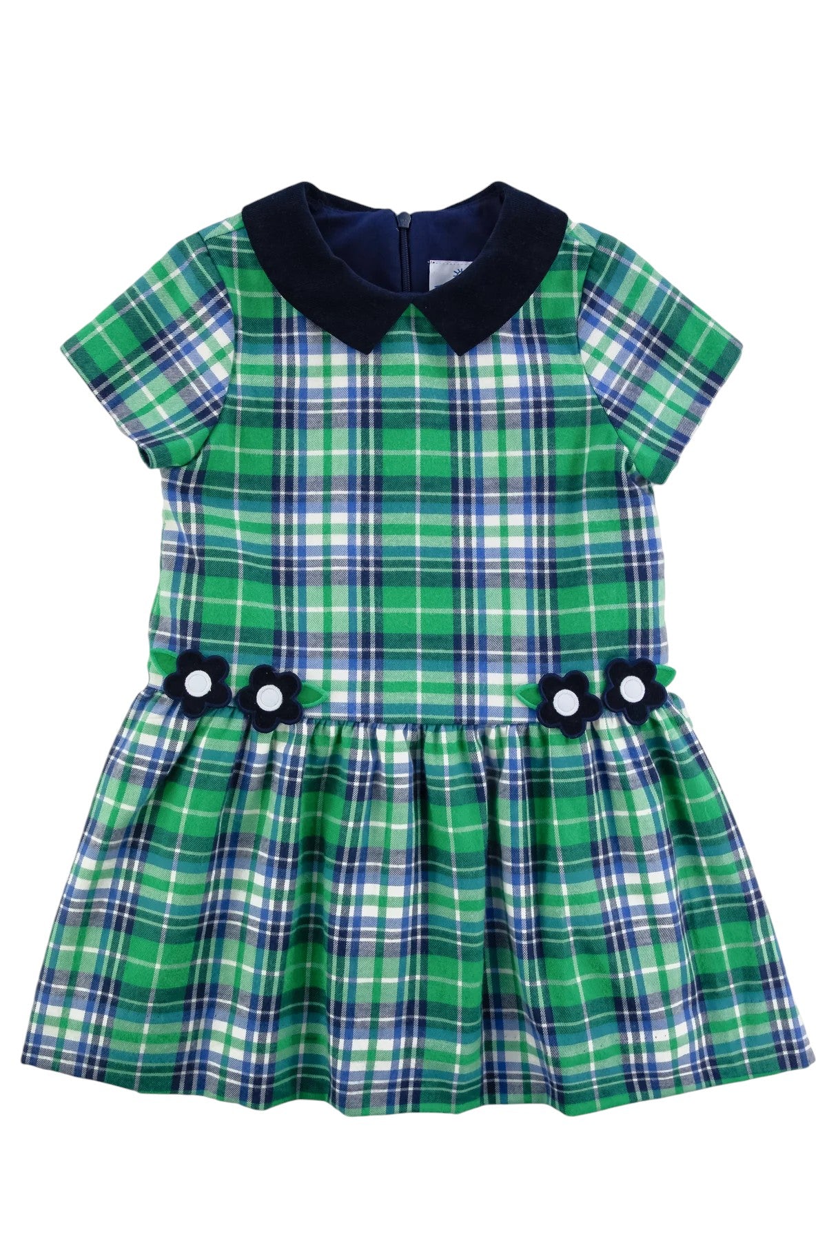 NWT Florence Eiseman Navy/Red deals Plaid Shortall 3T