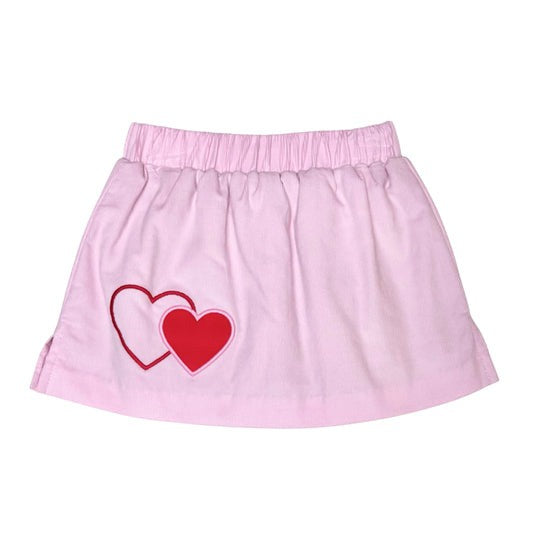 Zuccini Hearts Miley Skort Pink Cord 5210
