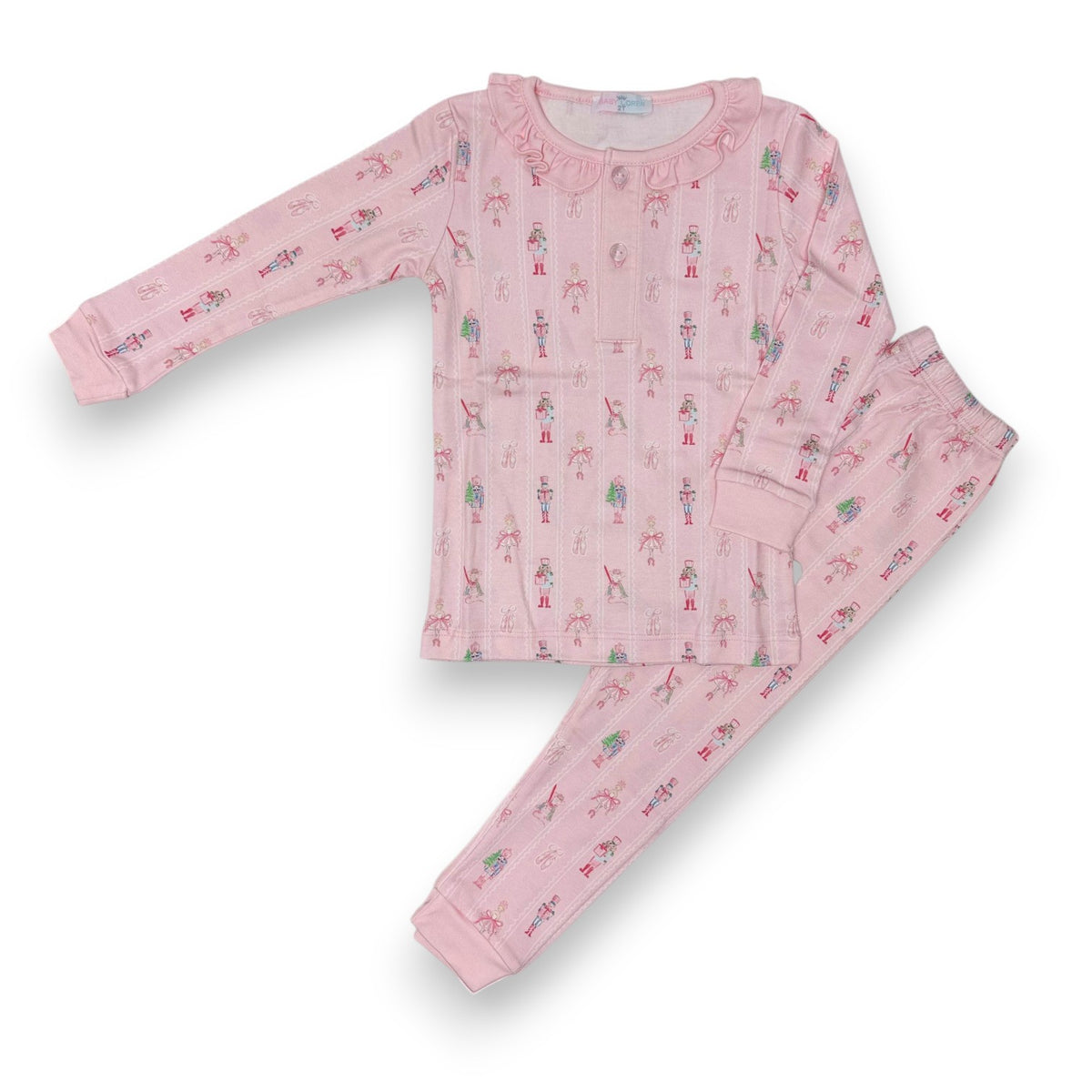 Baby Loren Pink Nutcracker Pima Two Pcs Loungewear NTK-799 5309