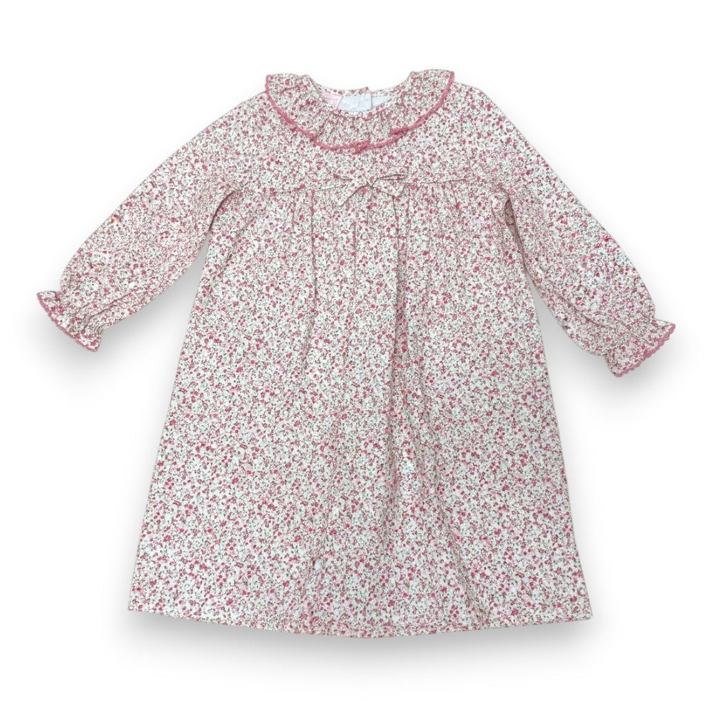 Petit Bebe Tiny Pink Floral Float W/Bow L/S 172DL-MF26 5307