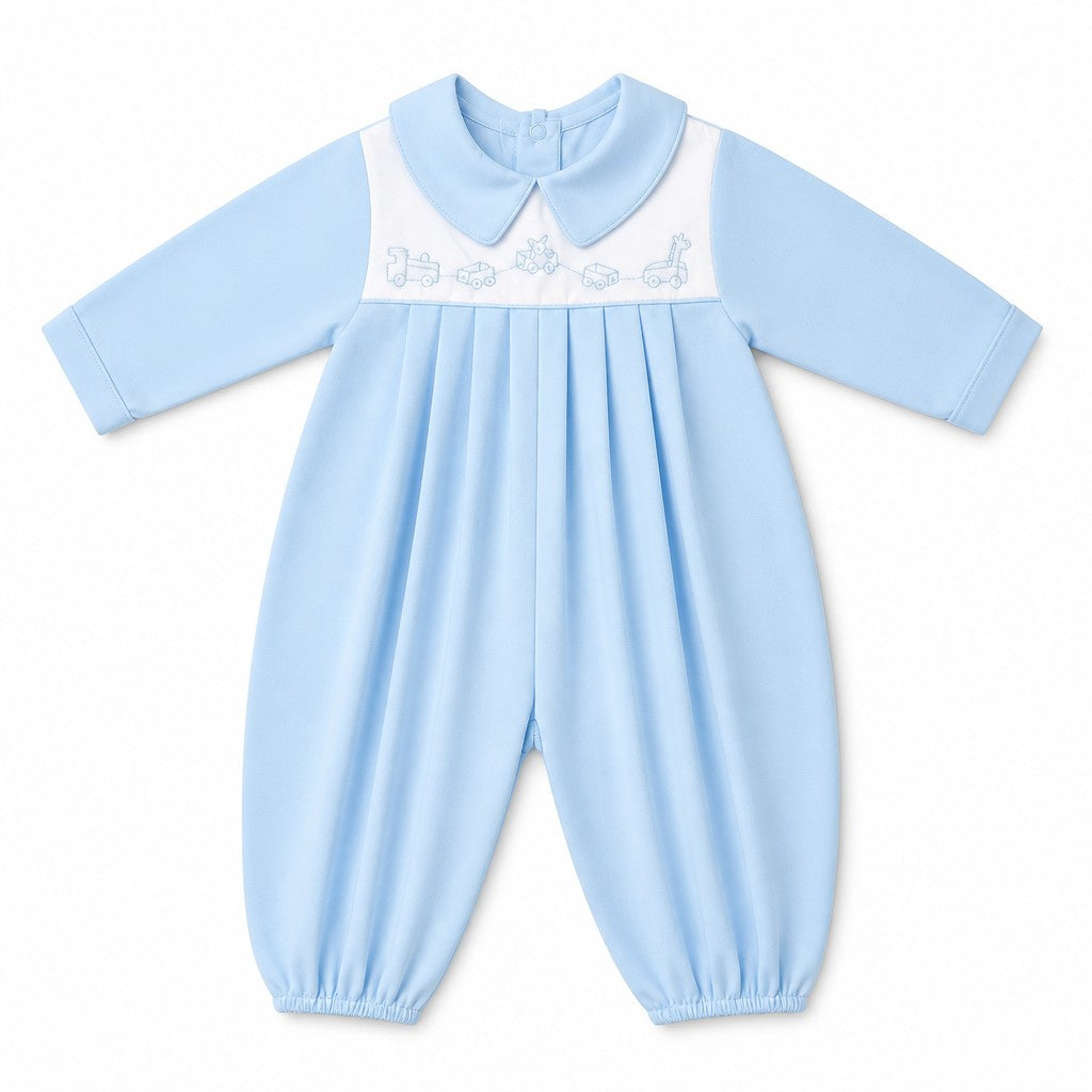 Auraluz Longall Blue W/Binding Trim Collar Wagon Shadow  emb LS 673BBLWGN 5307
