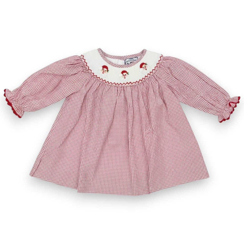Three Sisters Santa Smocked L/S Bishop 700 5307
