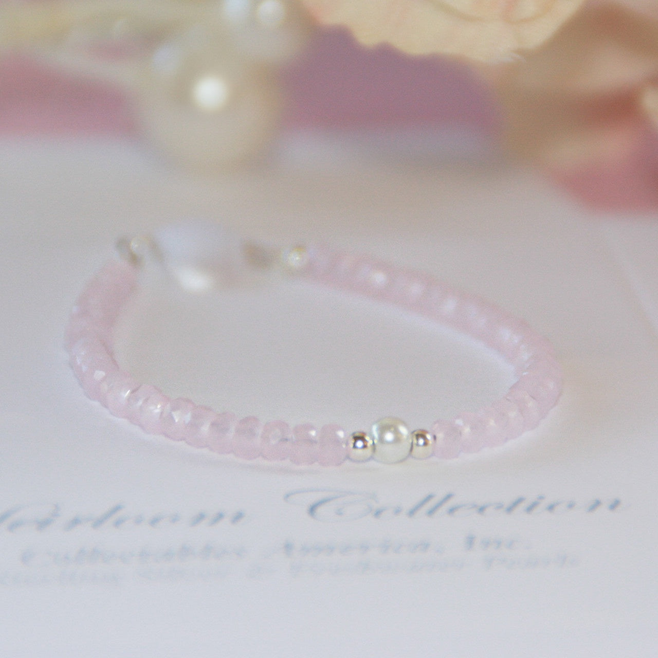 Collectables Delicate Pink and Single Freshwater Pearl Sterling Silver Bracelet STG-271