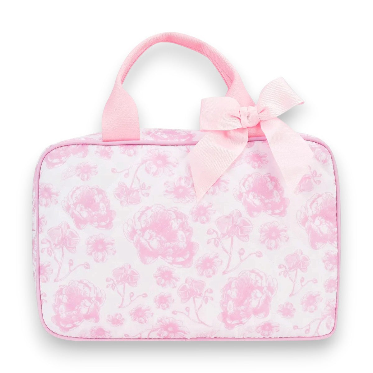Iscream Pretty Pink Toile Large Cosmetic Bag