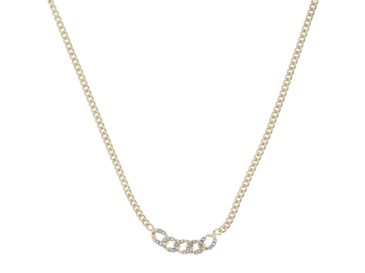Jane Marie Gold Necklace w/ Crystals
