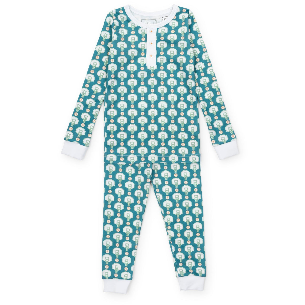Lila & Hayes Jack Boys Pajama Pant Set Basketball Game 5208
