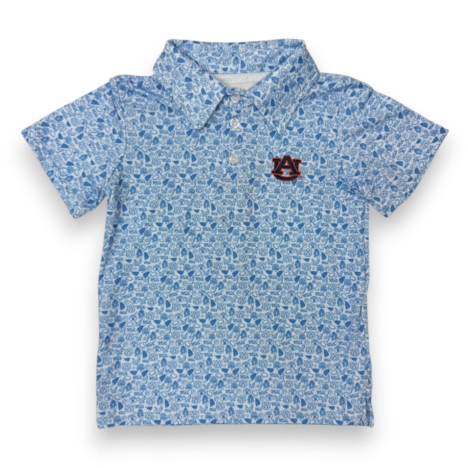 Scarlet & Gold James Auburn Polo Light Blue 5308