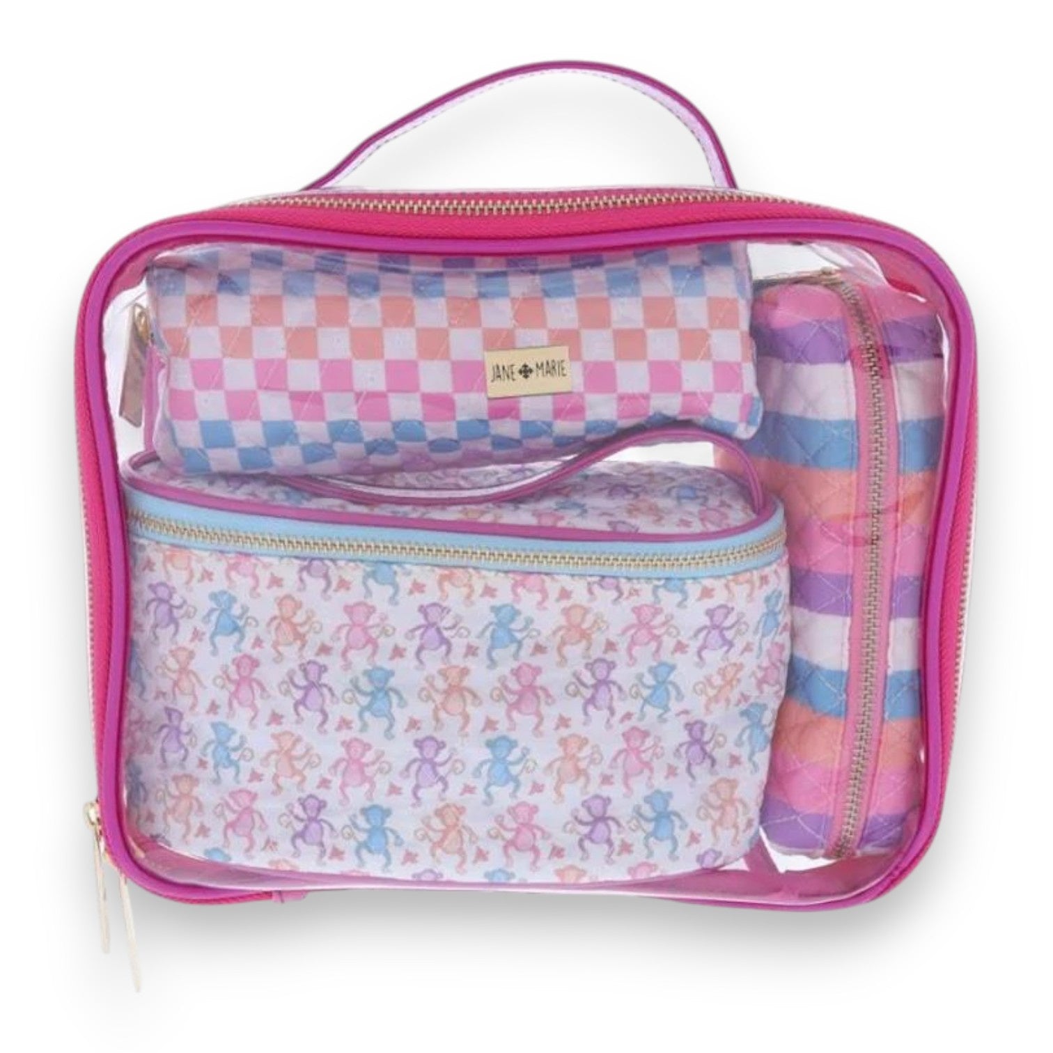 Jane Marie BaNaNa's Clear Toiletry Bag w/ Three inserts