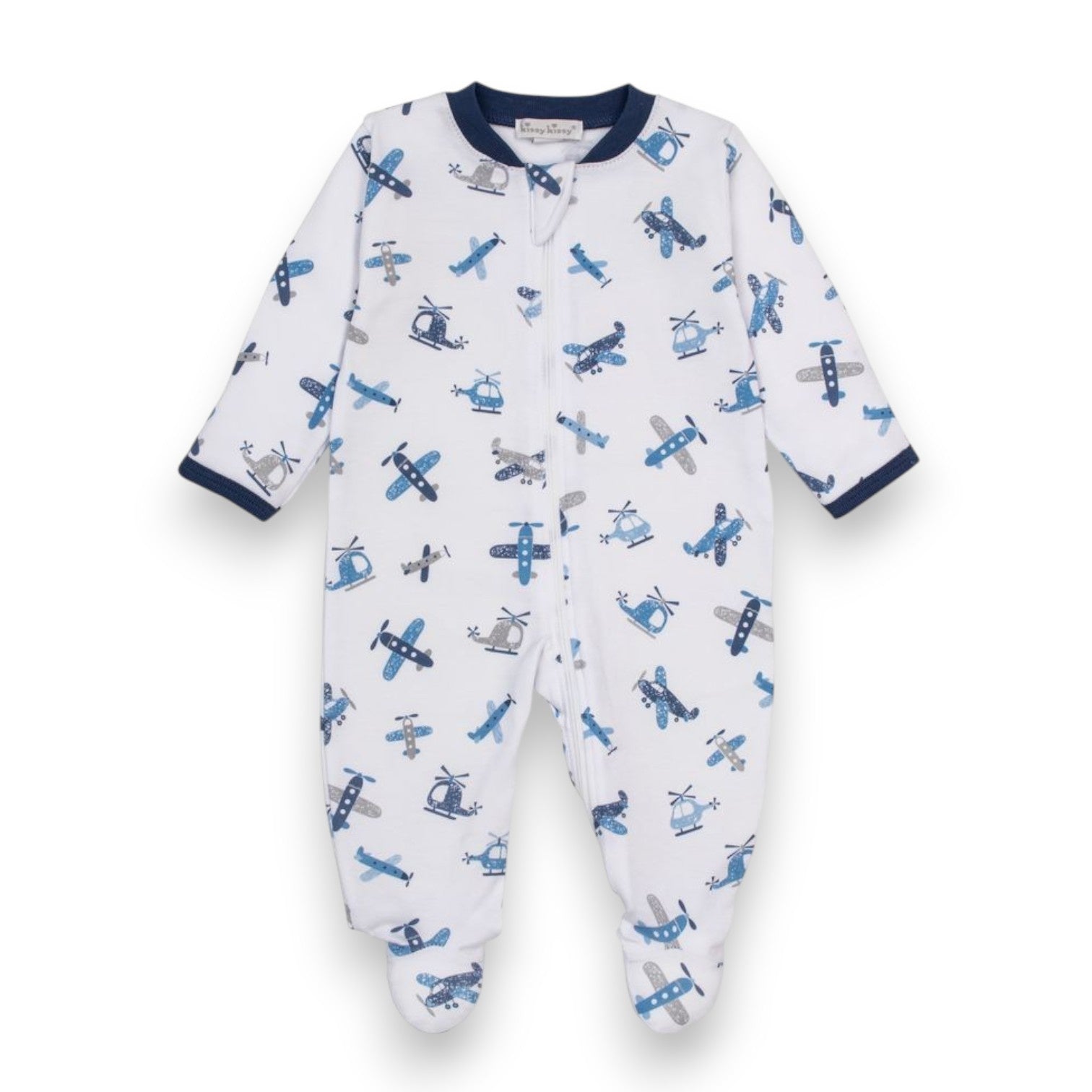 Kissy Kissy Awesome Aircrafts Footie W/Zip PRT KBQ14763N-K999