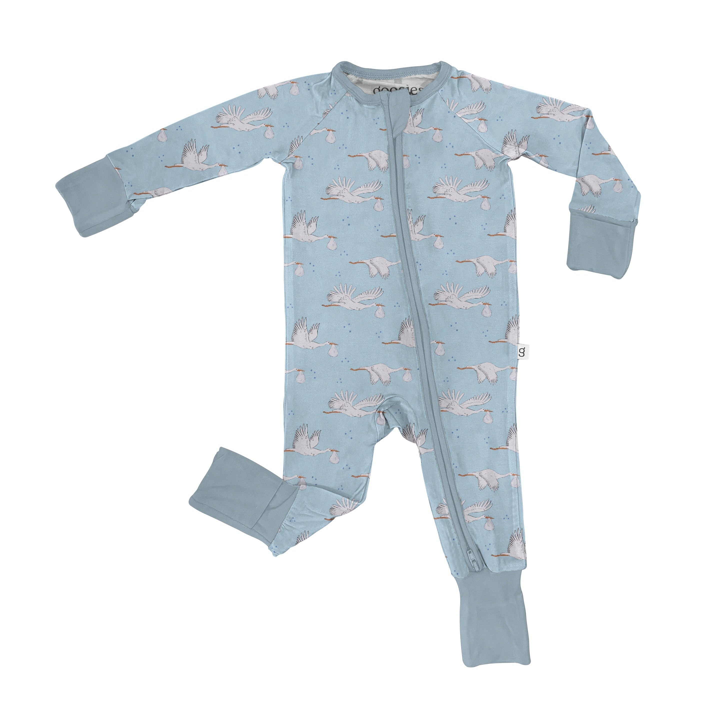 Goosies LS Zip PJ Stork 0/3m  5212