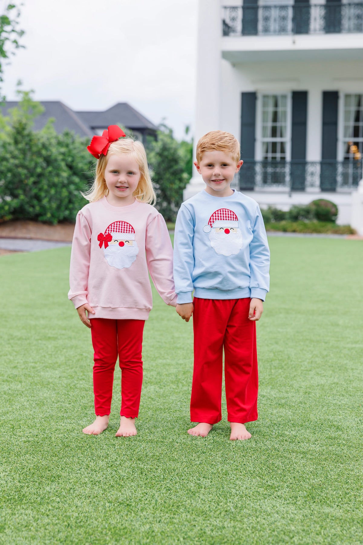 Trotter Street Kids French Terry Pullover Santa