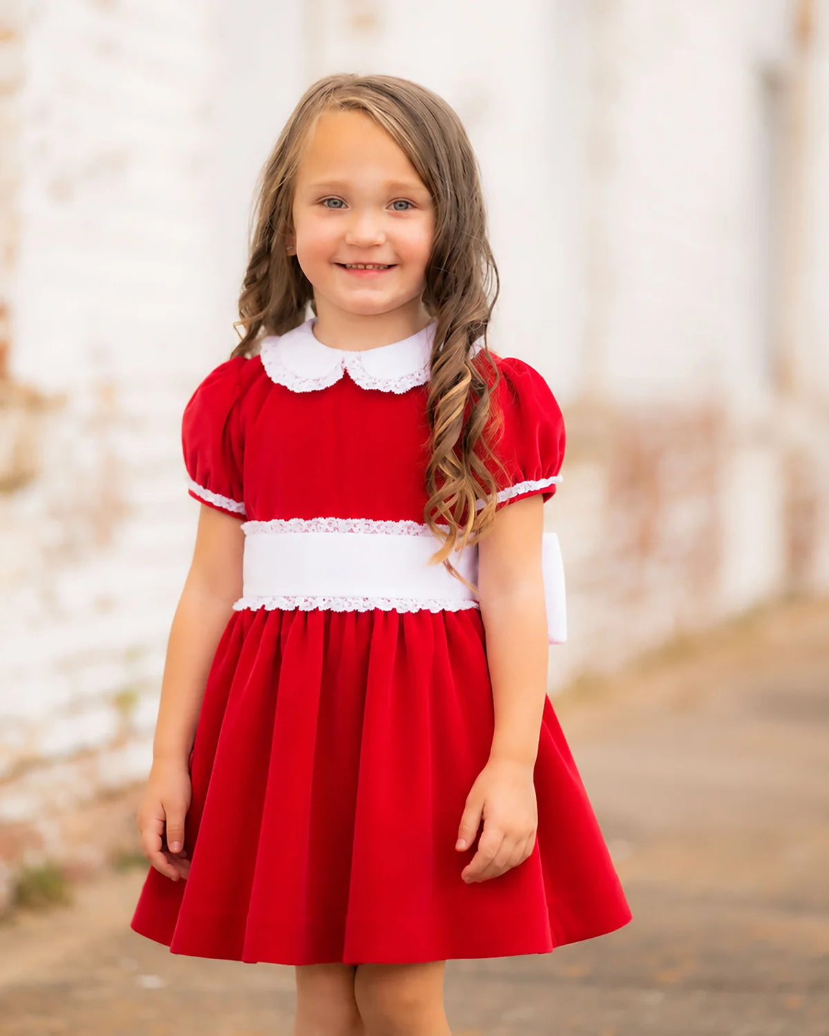 The Yellow Lamb Isabella Dress Red Velvet