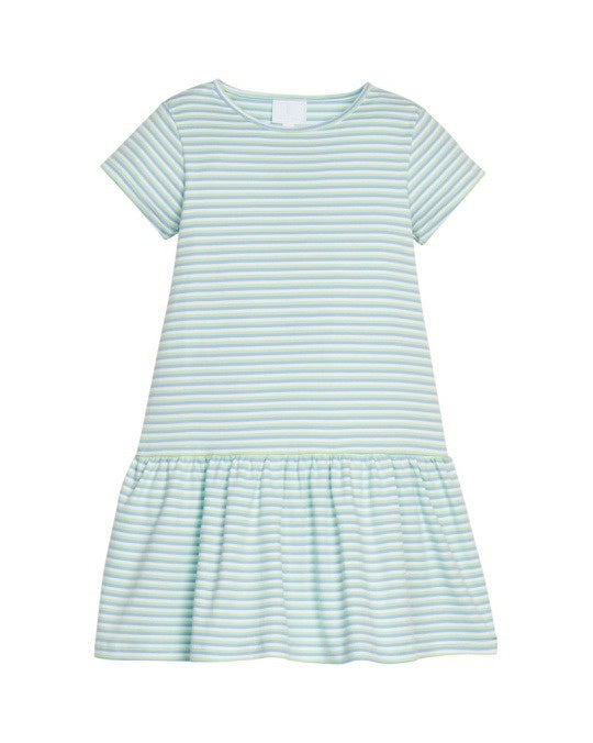 Little English Kari T-Shirt Dress Greenview Stripe 5302