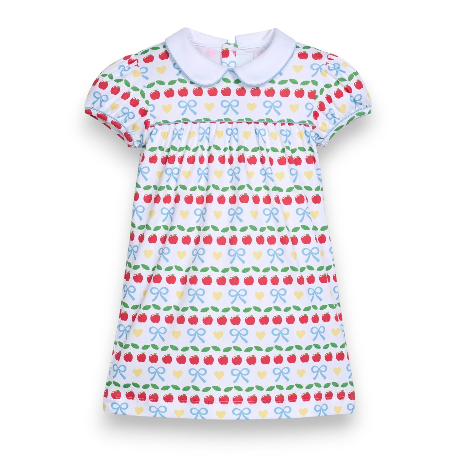 Little English Short Sleeve Evelyn Dress Apples Days F10GD 5306