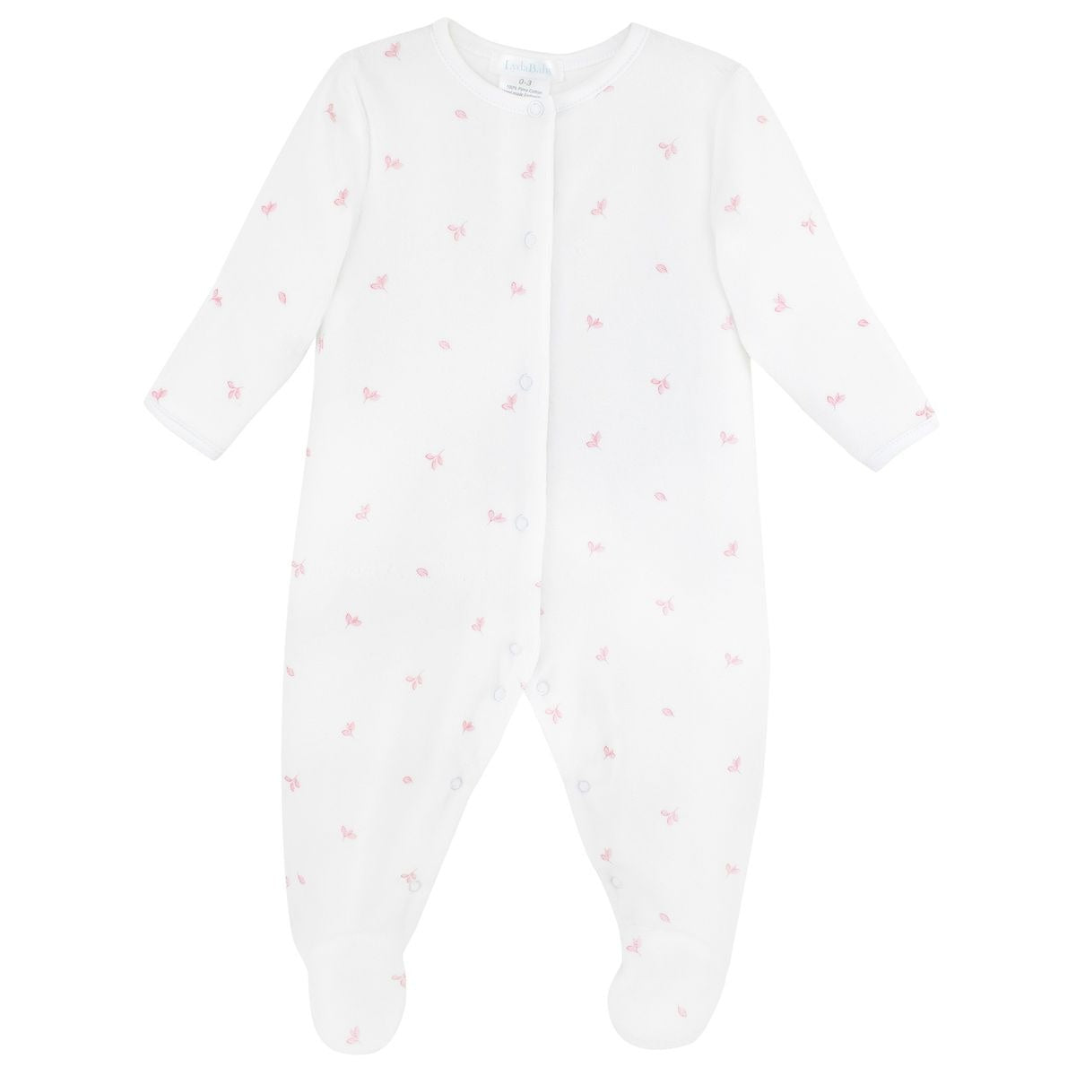 Lyda Baby Little Leaves Velour Footie PL03C-7305G 5207