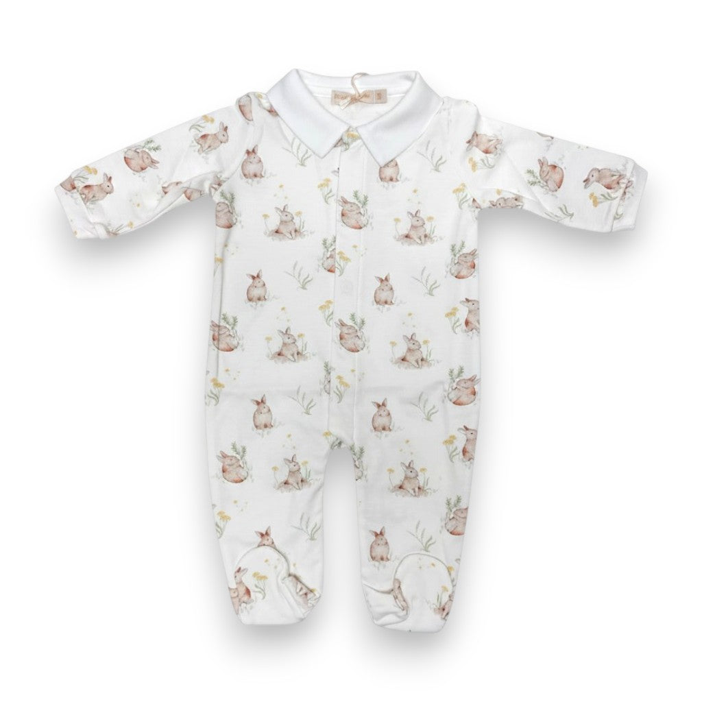 Baby Club Little Hops Boys Footie W/Collar FOO46352
