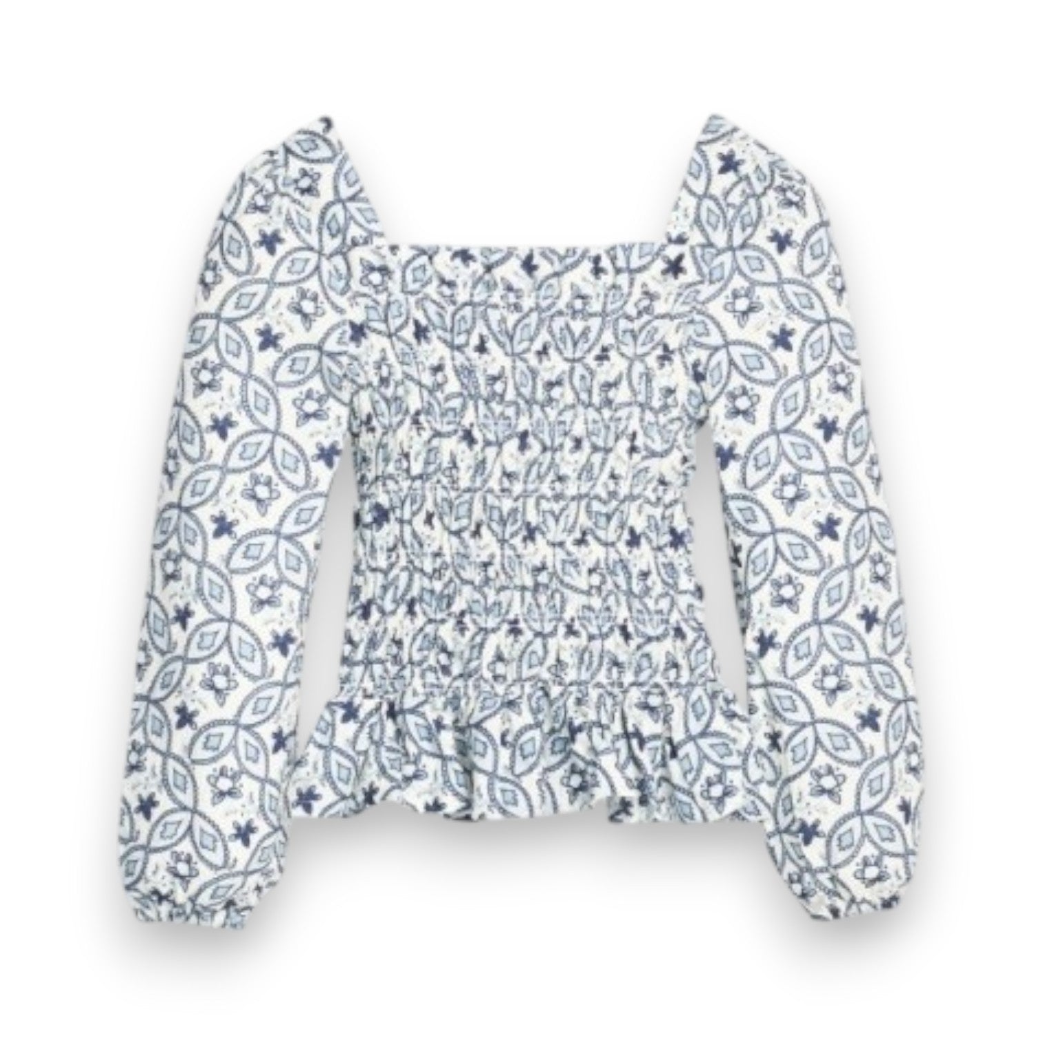 Bisby Long Sleeved India Top Islington Indigo 5308