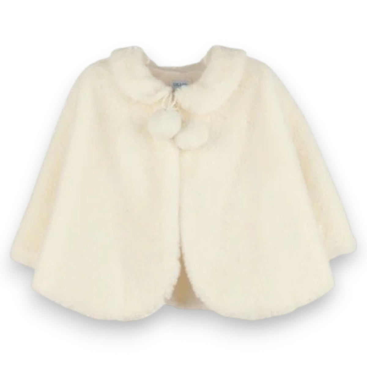 Luli & Me Cozy Fuzzy Cape Ivory 26FLM2703 5309