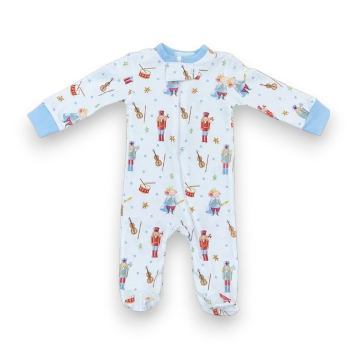 Lulu Bebe Pima Nutcracker Boy Footies Footie-B-NUT 5309
