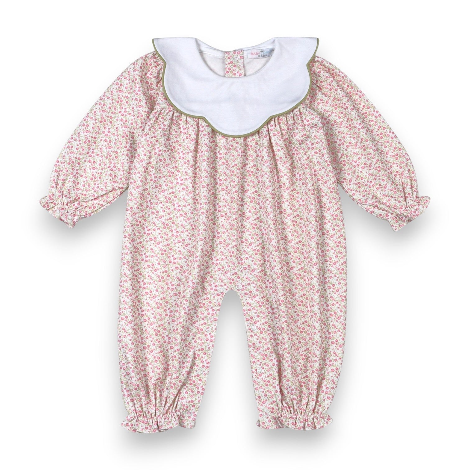 Baby Loren Melody Pima Scallop Collar Romper MEL-234