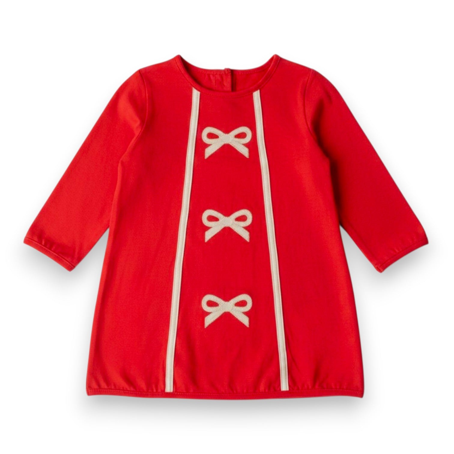 Banana Split Maci Bow L/S Dress Red 392