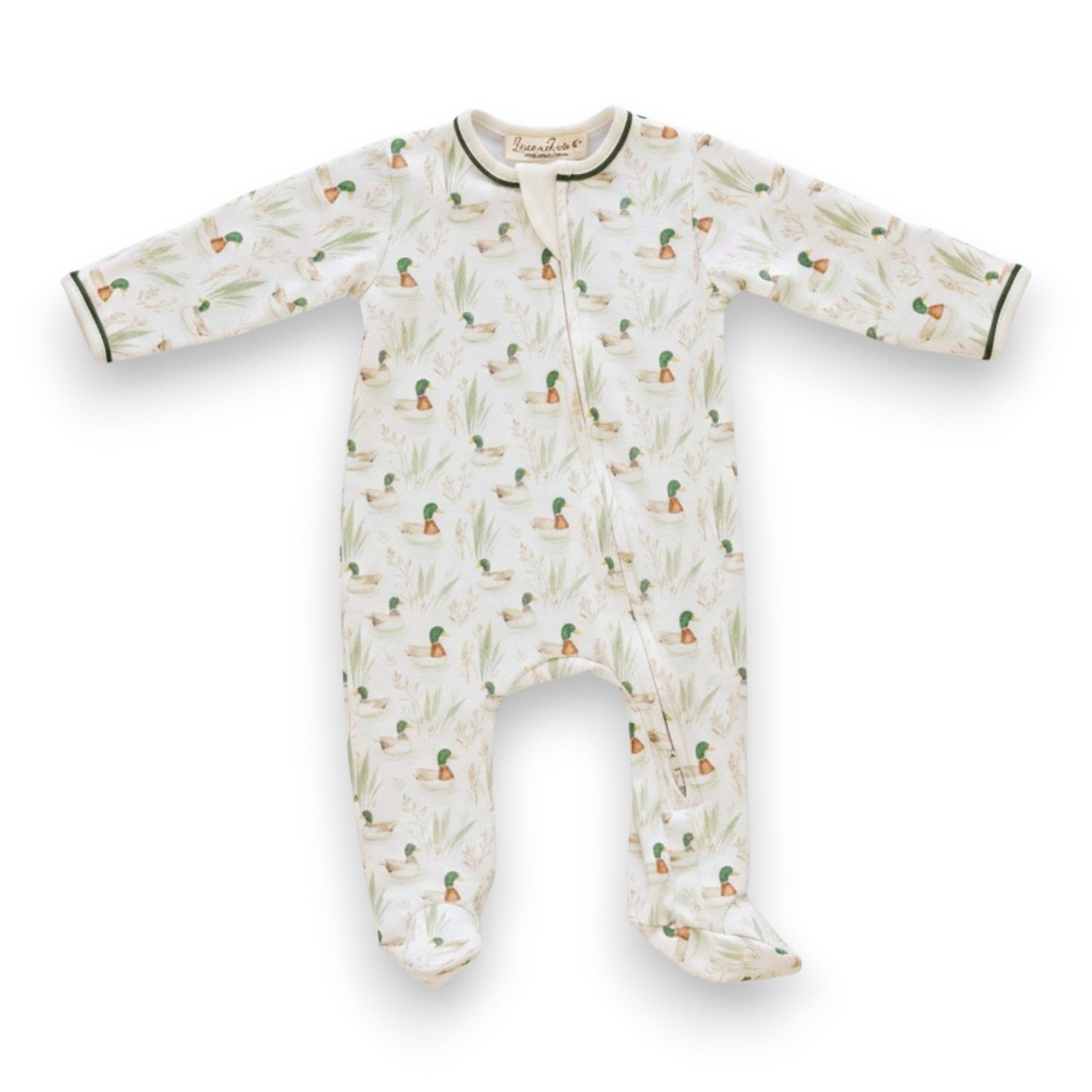 Magnolia Baby Mallard's Pond Zip Footie923LA-423P