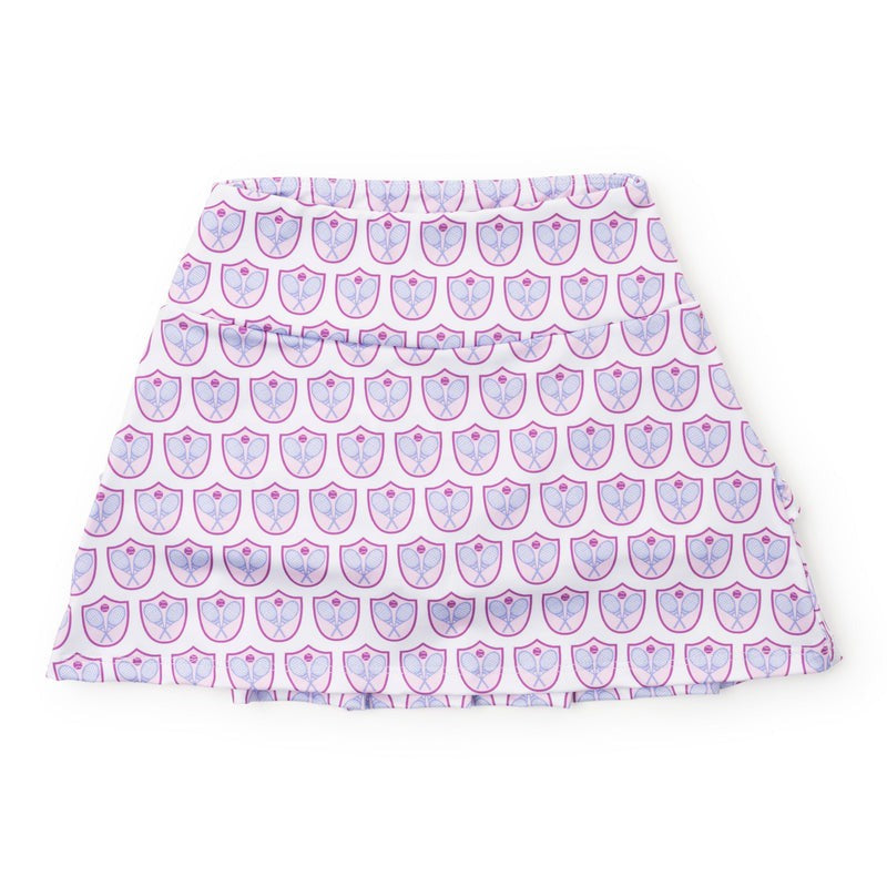 Lila & Hayes Margot Girls' Performance skirt Tennis Crest Pink 5301