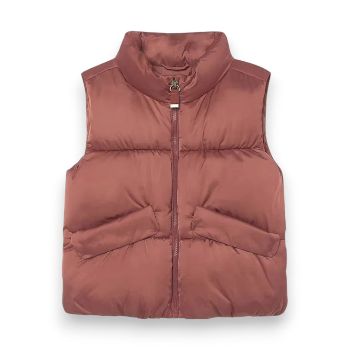 Mayoral Brick Red Satin Vest 7346 5309