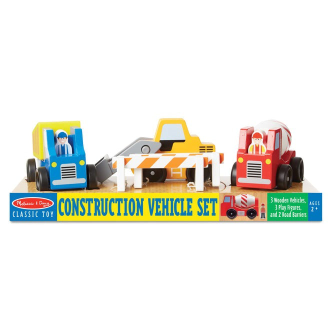 Melissa & Doug wooden construction vehicles