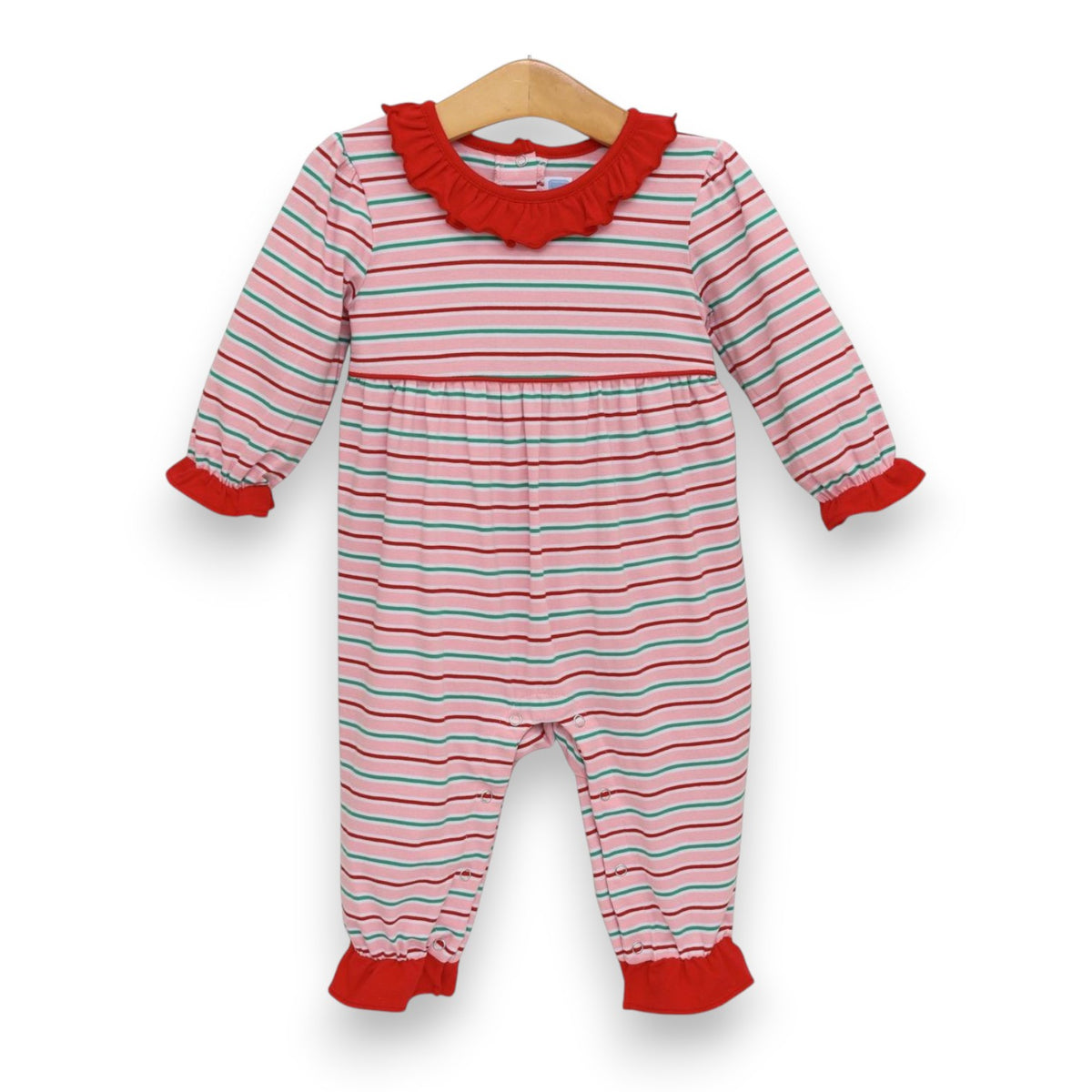 Trotter Street Kids Romper Merry & Bright Stripe TSK-02942 5308