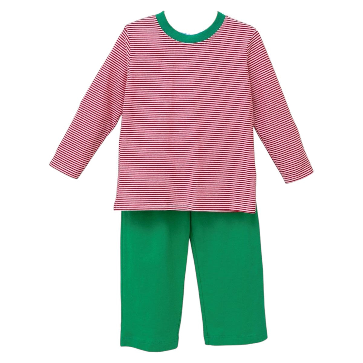 Trotter Street kids Miller Pants Set Red Stripe/Green TSK-02295 5208