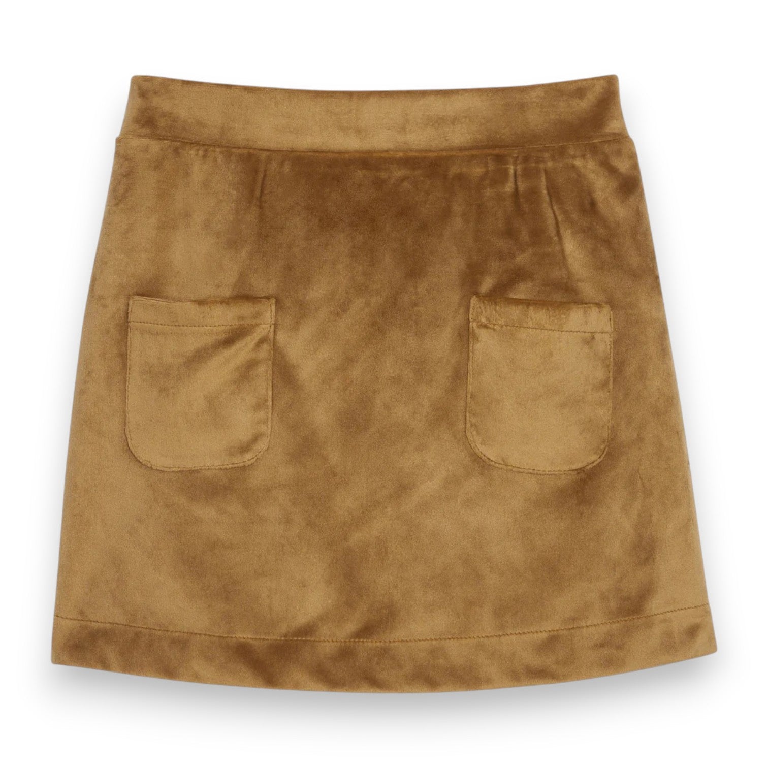Bisby Mini Skort Brown Faux Suede 5308