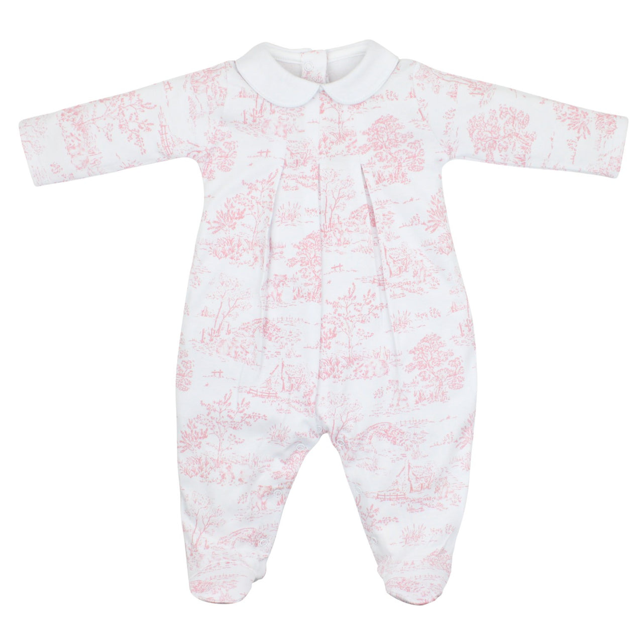 Lyda Baby Toile De Jouy Footie PP60N-7217G 5107