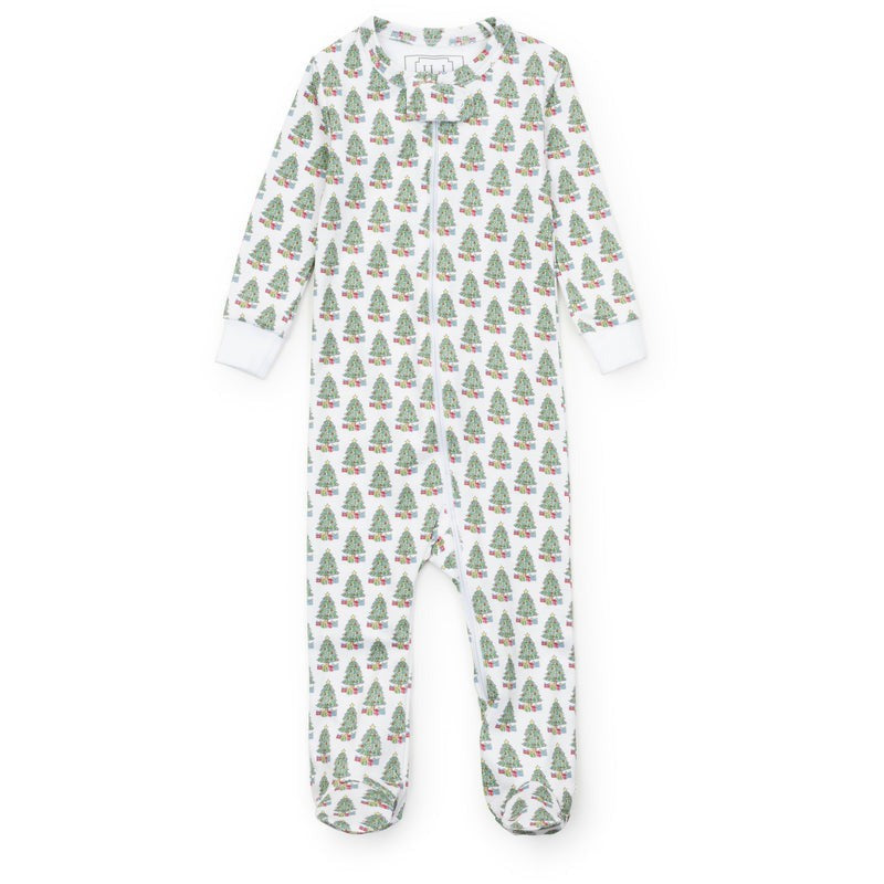 Lila & Hayes  Under the Christmas Tree Zipper Pajama Parker 5209