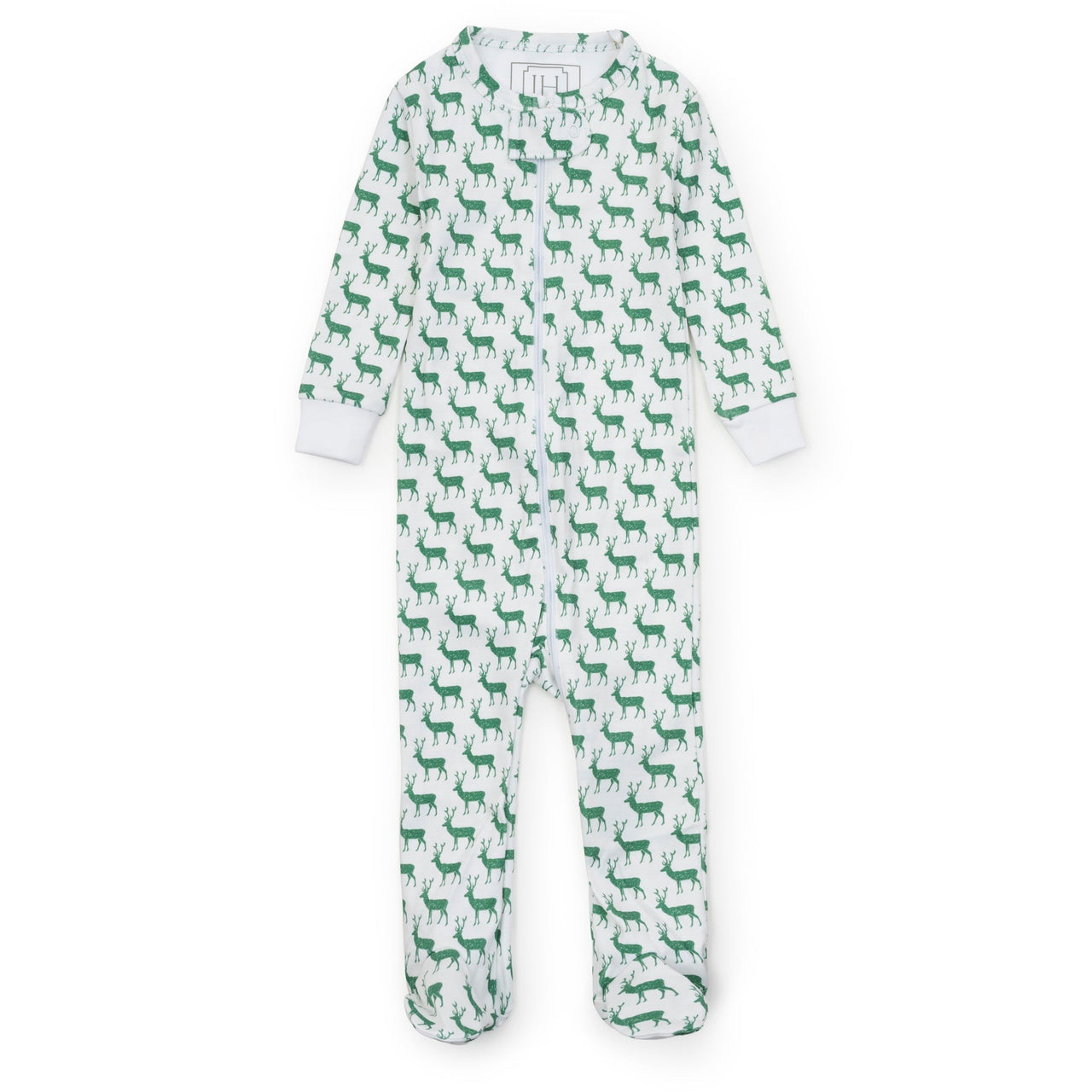 Lila & Hayes Parker Zipper Pajama Woodland Deer 5208