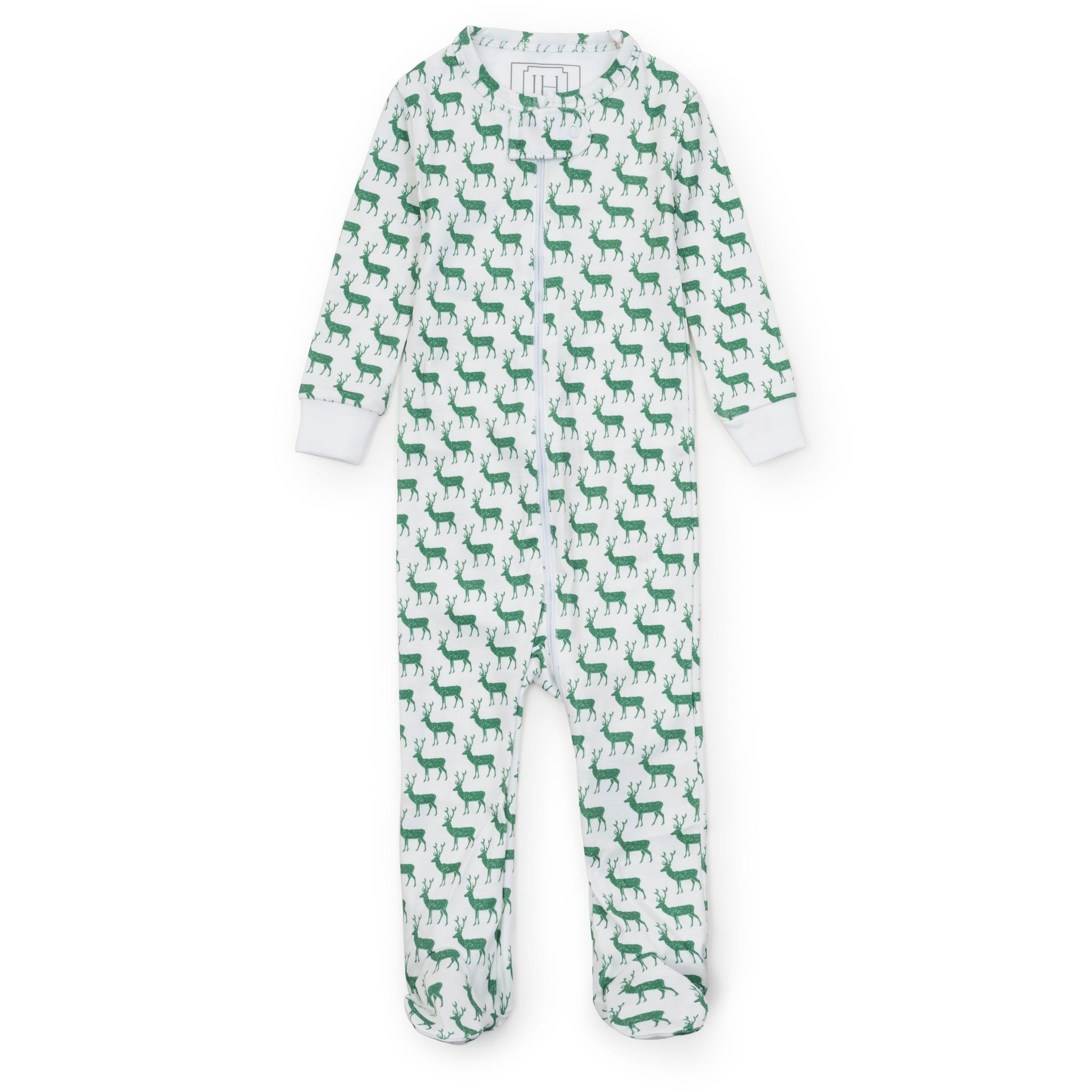 Lila & Hayes Parker Zipper Pajama Woodland Deer 5208