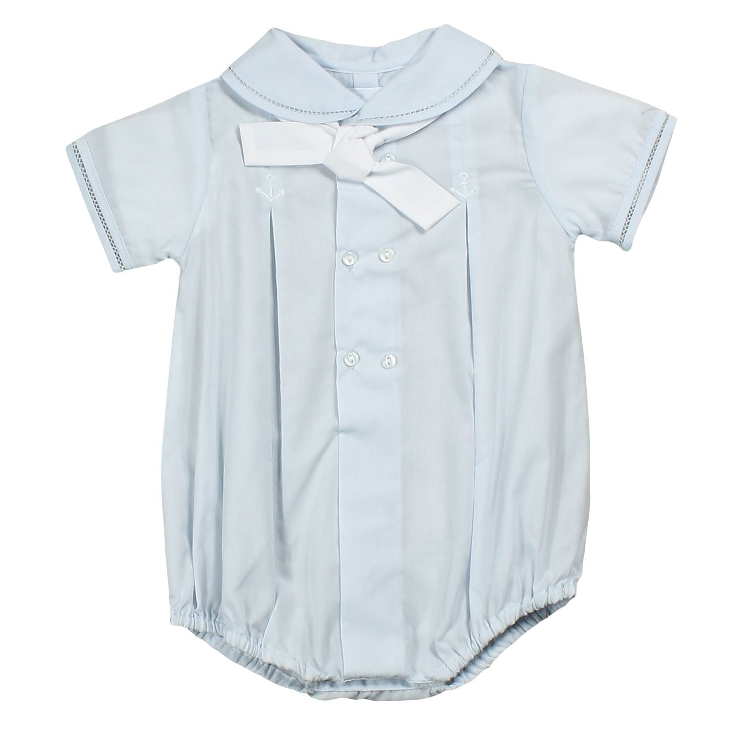 Petit Ami Blue Romper/Hat W/Anchor 5550