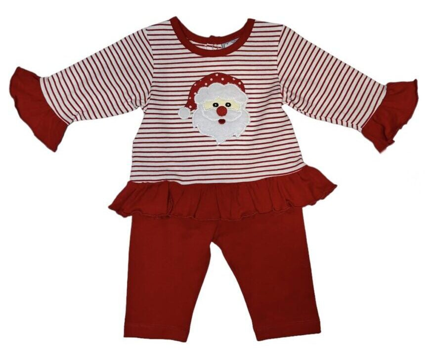 Three Sisters Santa Applique Legging Set 821 5106