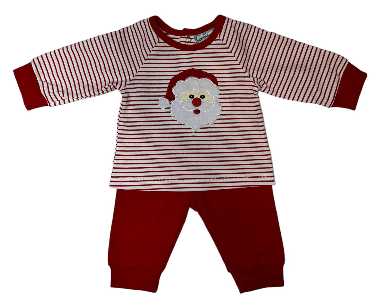 Three Sisters Santa Applique Boys Jogger Set 823 5106