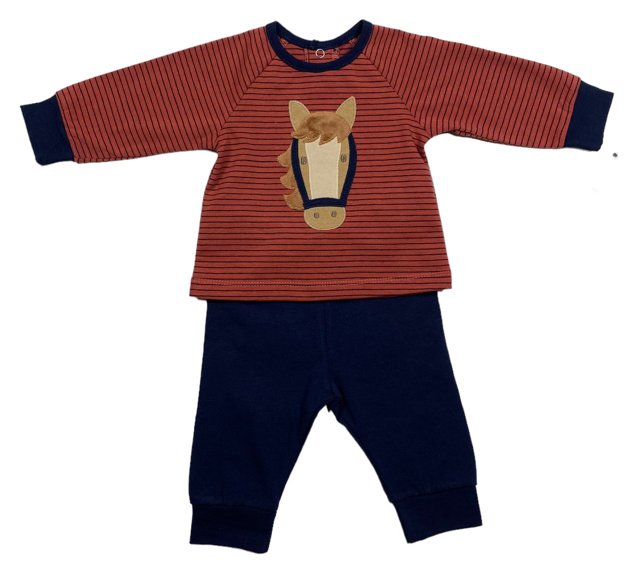 Three Sisters Horse Applique Boys Jogger Set 845 5106