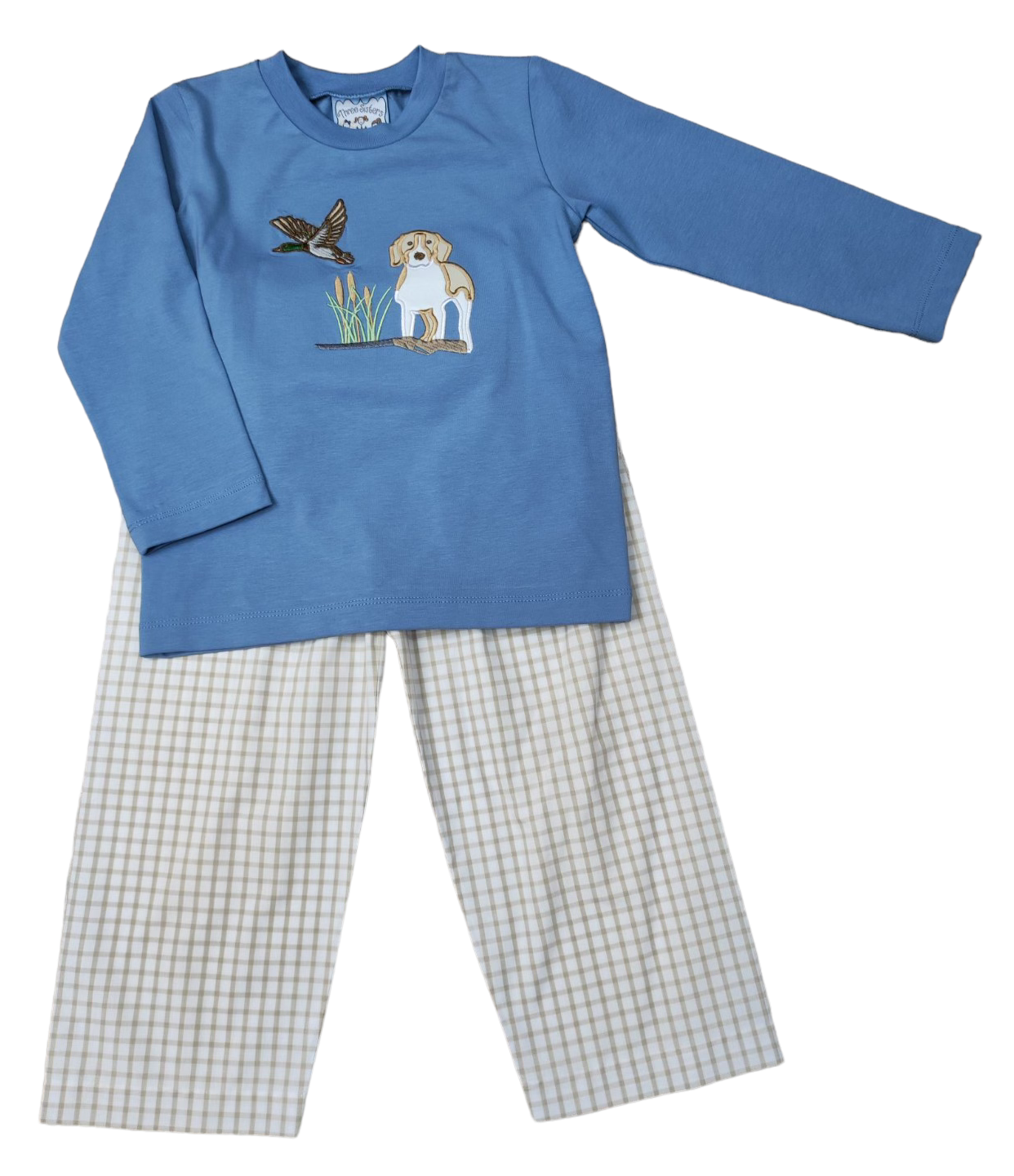 Three Sisters Duck Hunting Applique Pant Set 775 5106