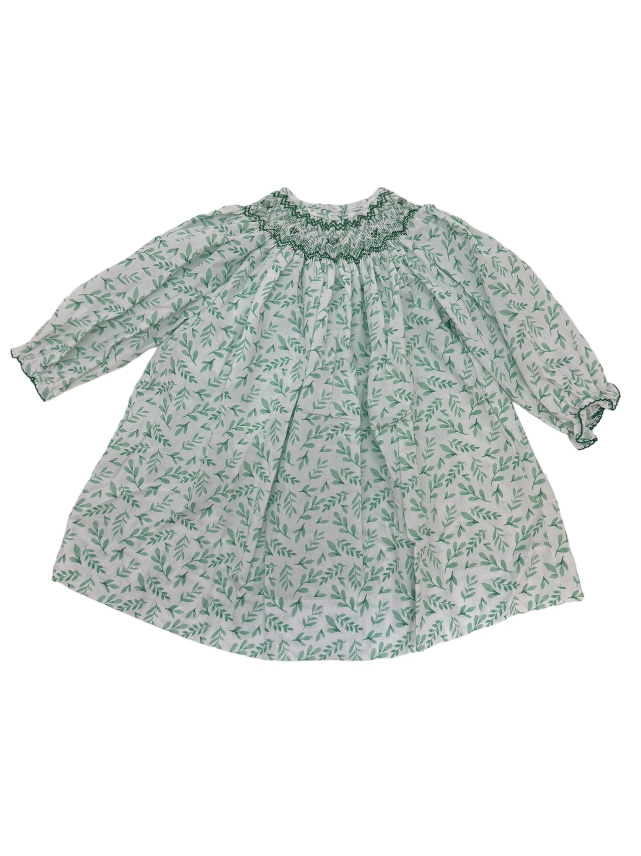 Lulu Bebe FRLE LS Smocked Bishop EMMA-L-14 5107