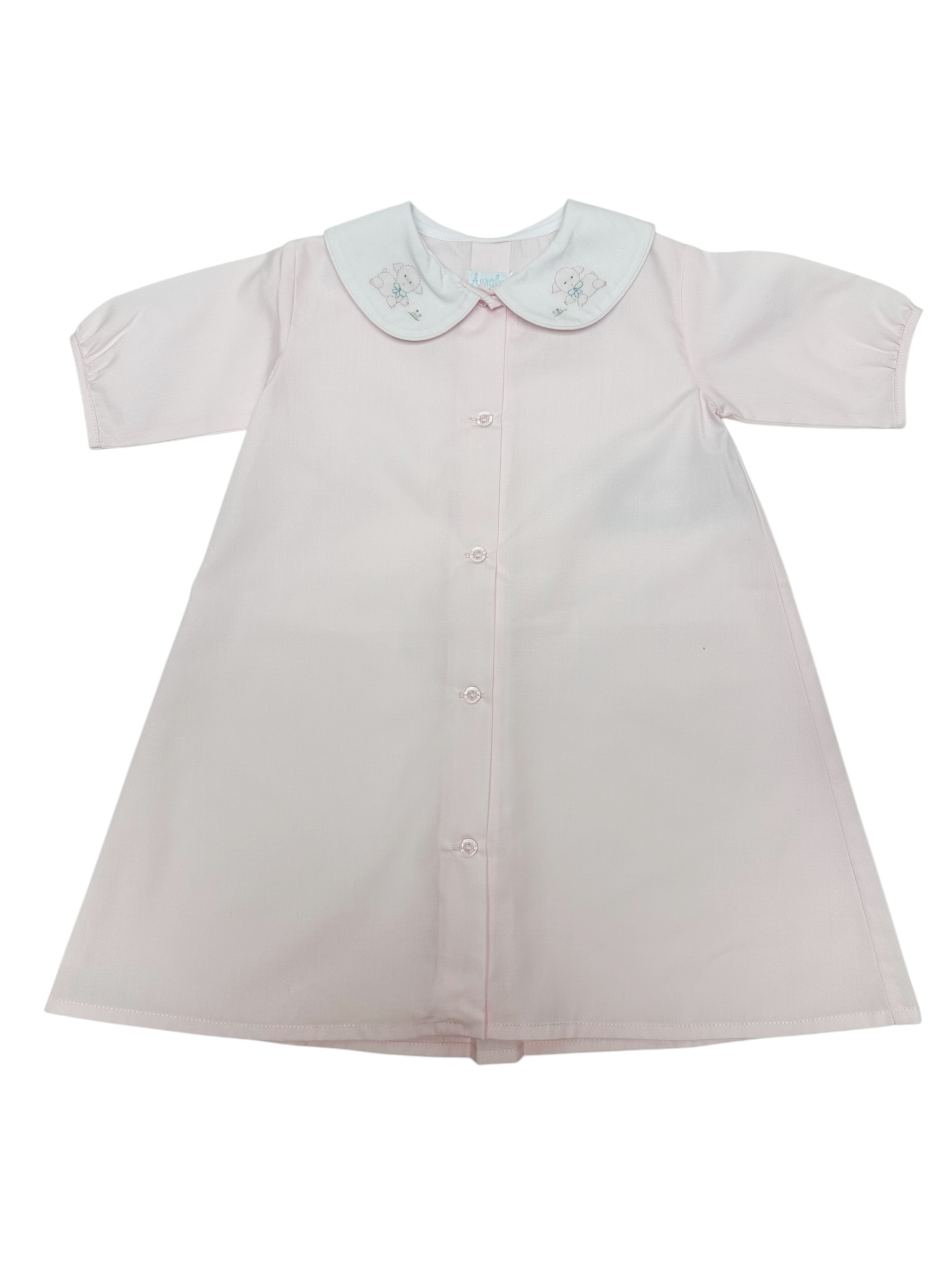 Auraluz Gown W/White Collar & Shadow Emb 387 5110